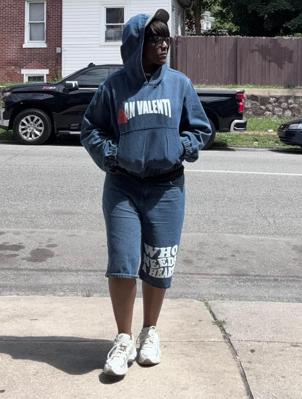 An Valenti (WHO NEEDS A HEART?!” Denim Set