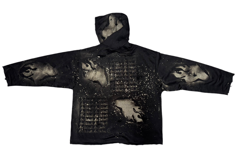 An Valenti Bleach Flame Heart Hoodie