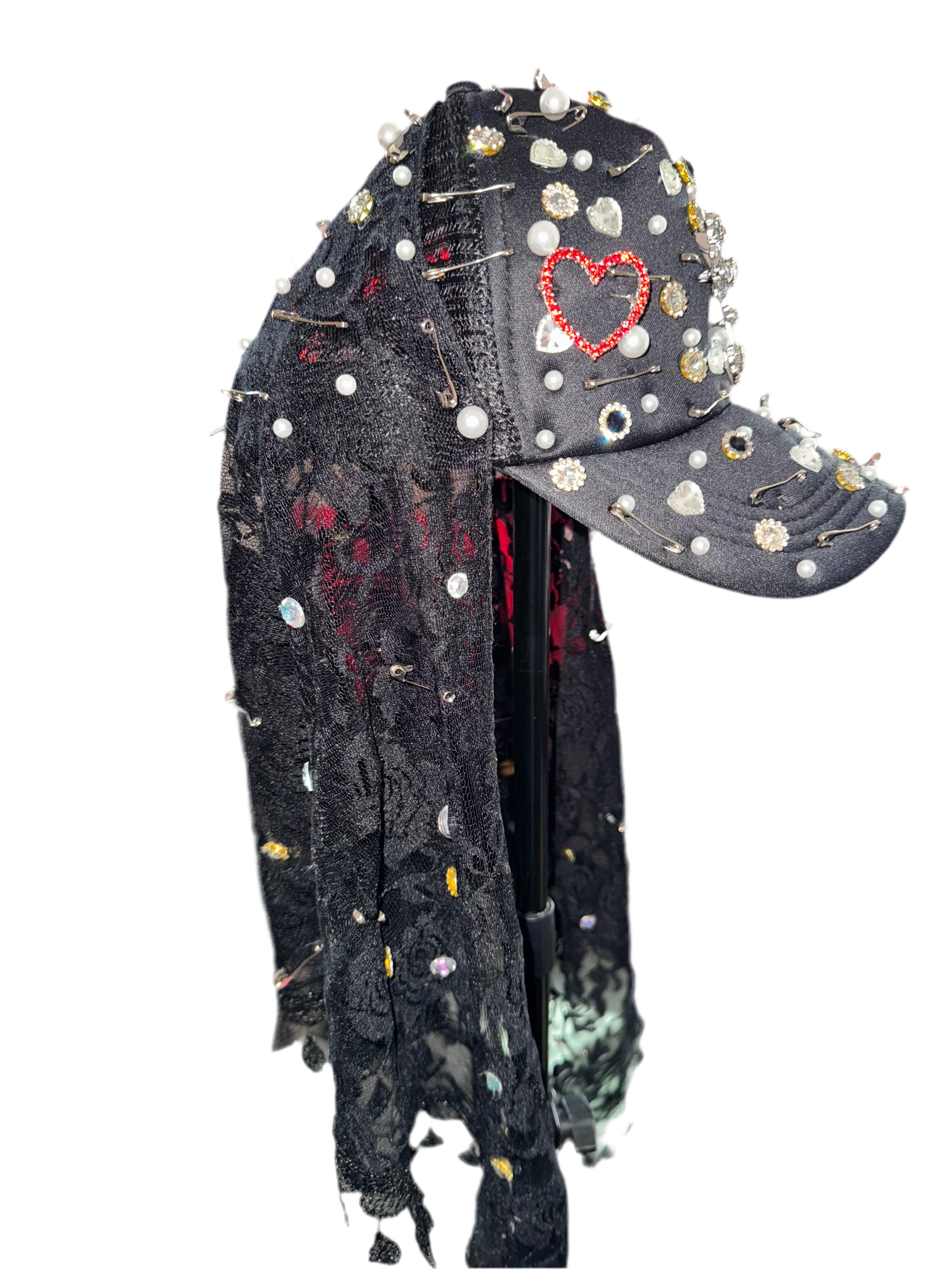 An Valenti Veil Trucker Hat