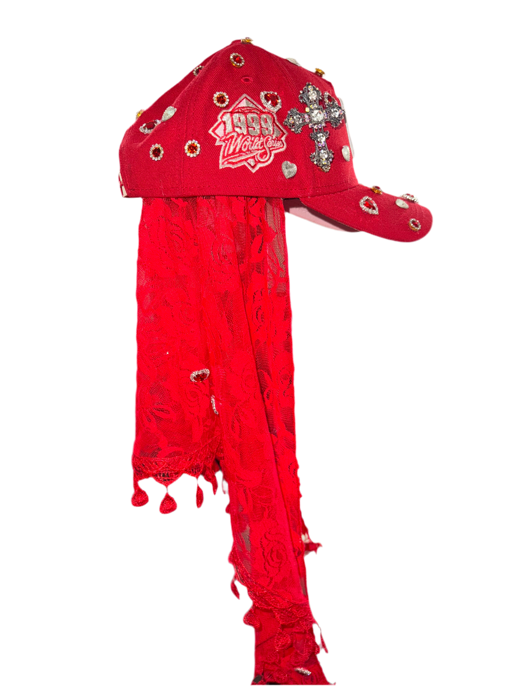 An Valenti Veil Fitted Hat