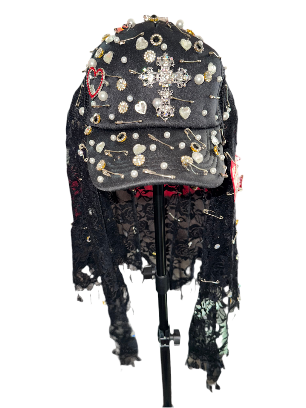 An Valenti Veil Trucker Hat