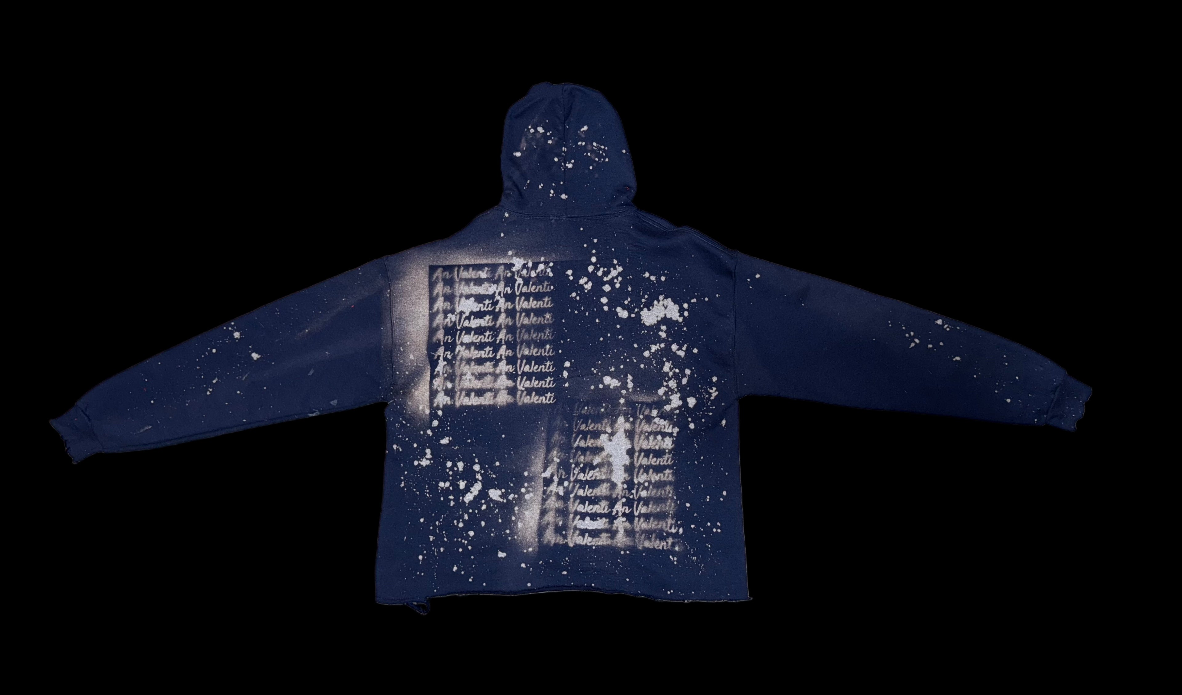 An Valenti Silhouette Crop Hoodie