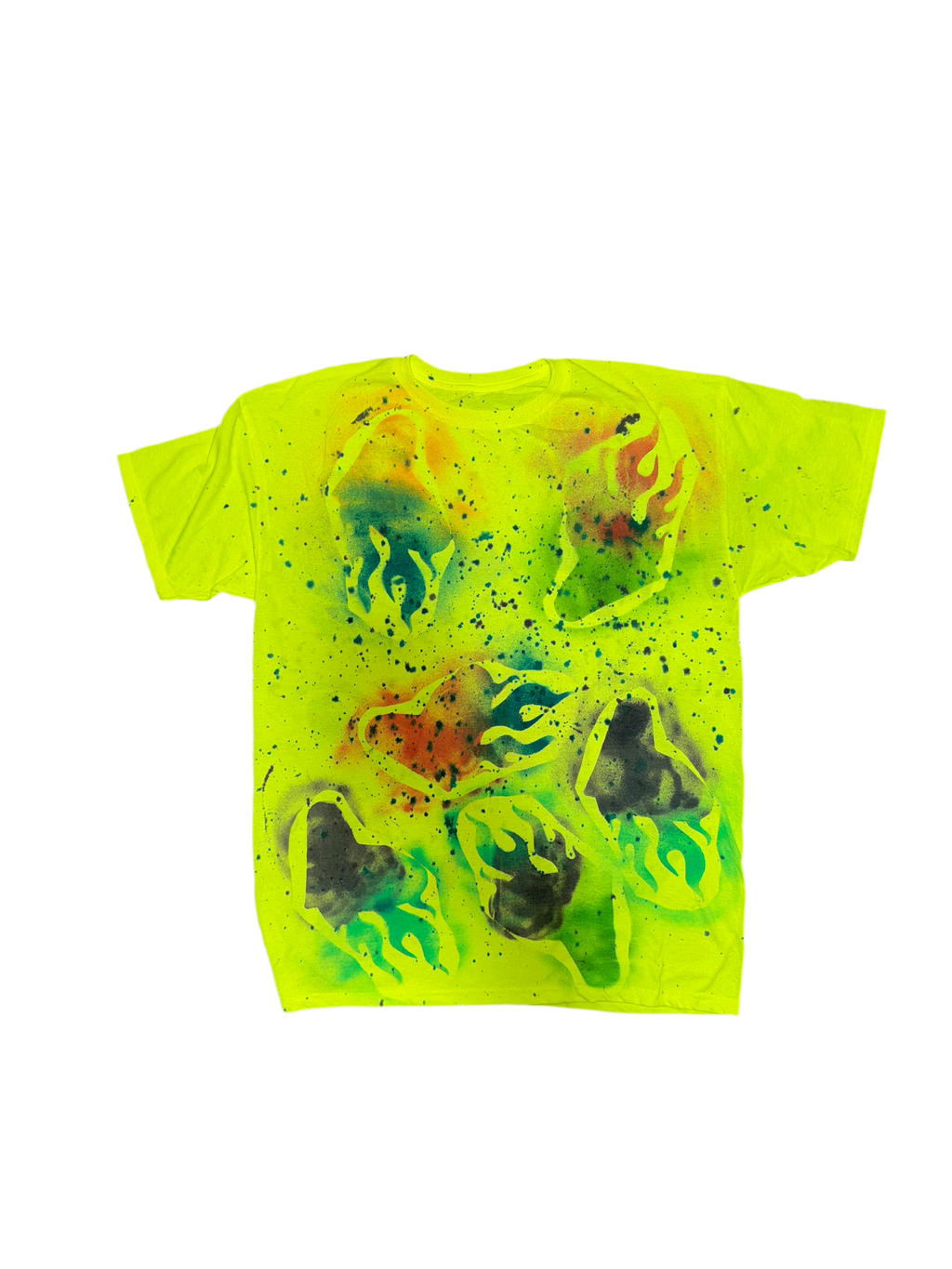 An Valenti Colorful Flame Heart Tee