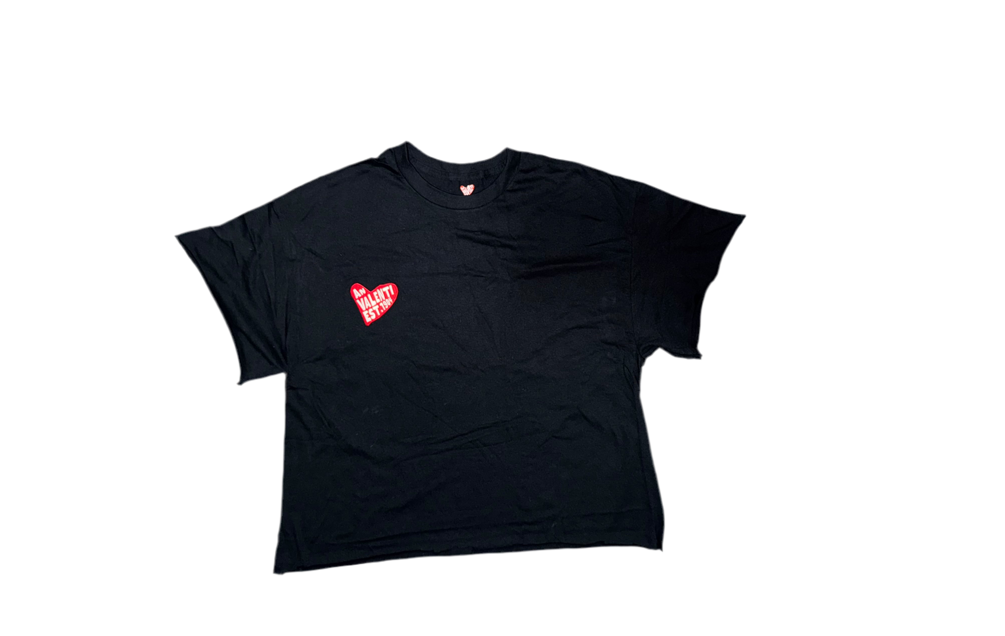 An Valenti Crop Heart Tee