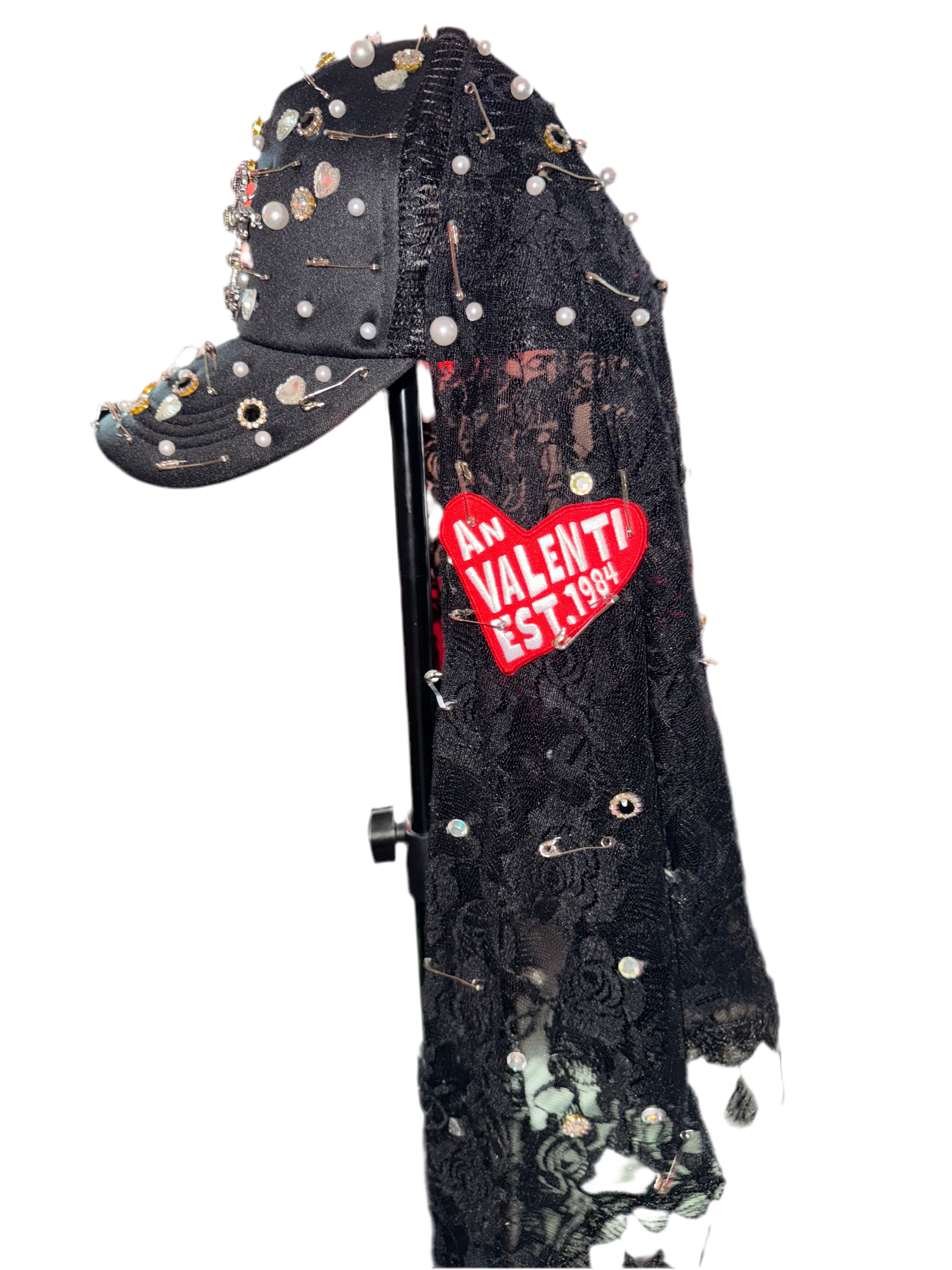 An Valenti Veil Trucker Hat