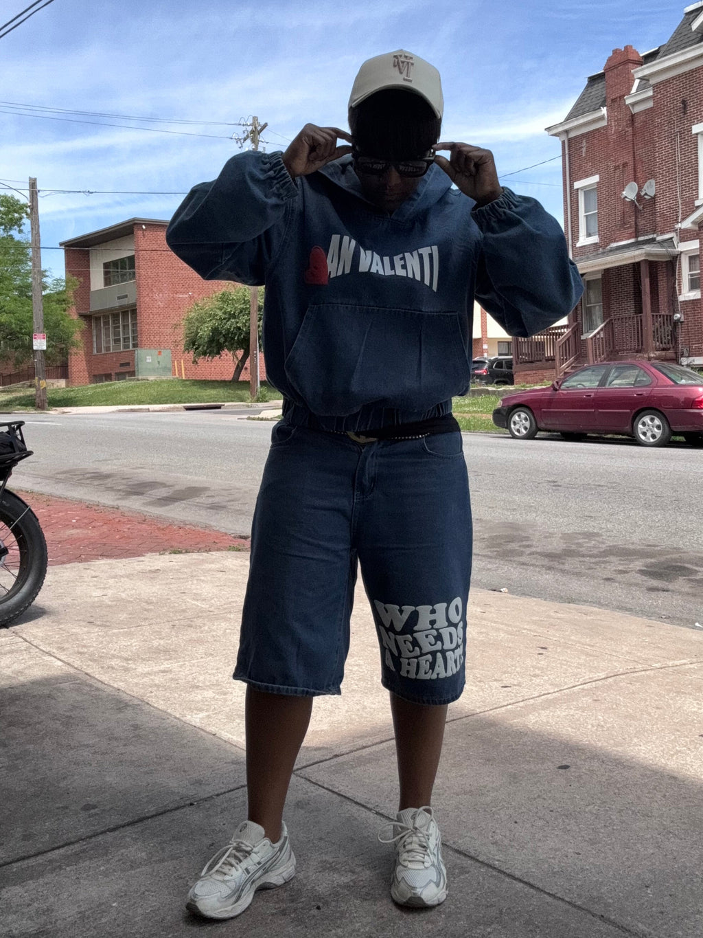 An Valenti (WHO NEEDS A HEART?!” Denim Set