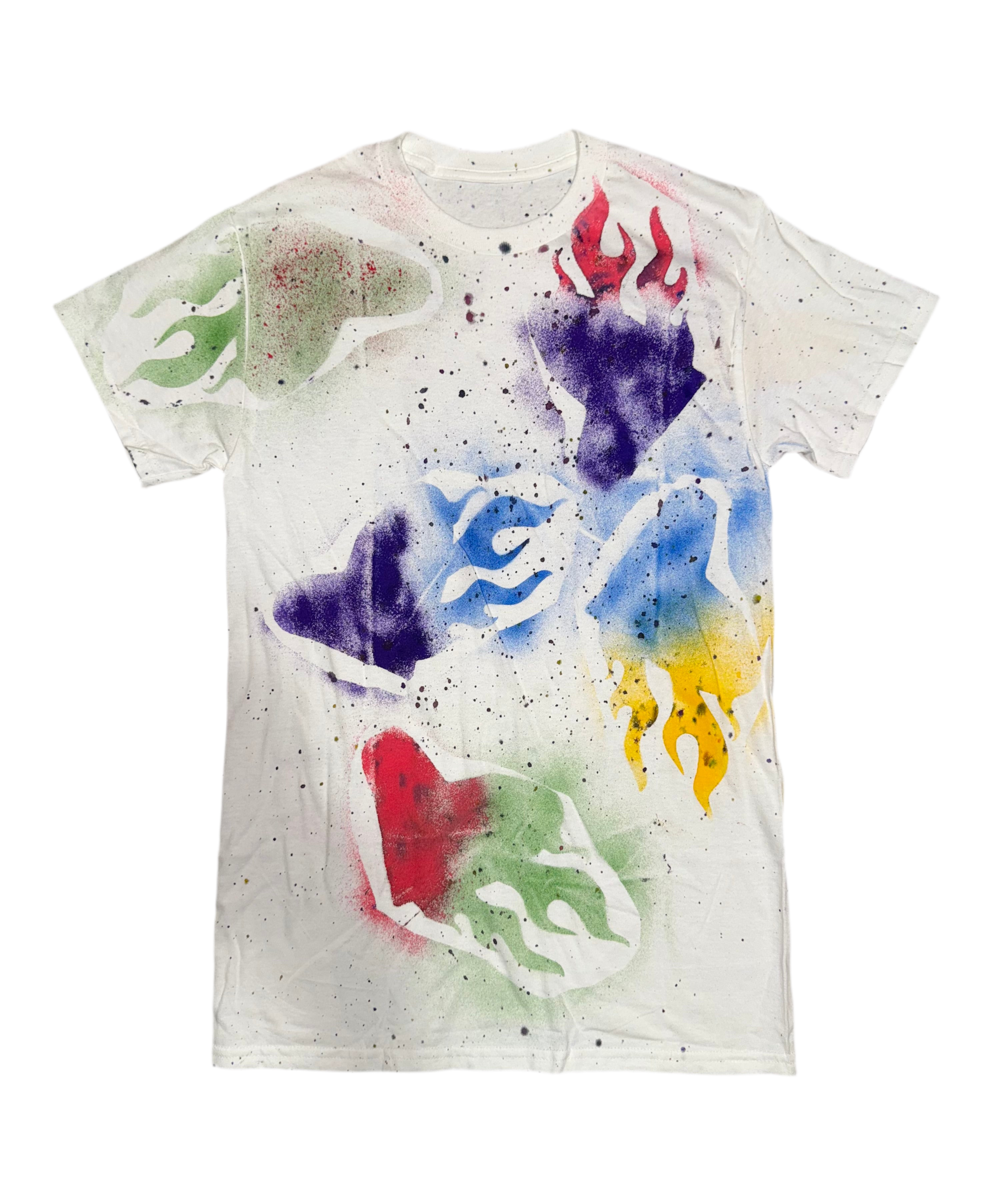 An Valenti Colorful Flame Heart Tee