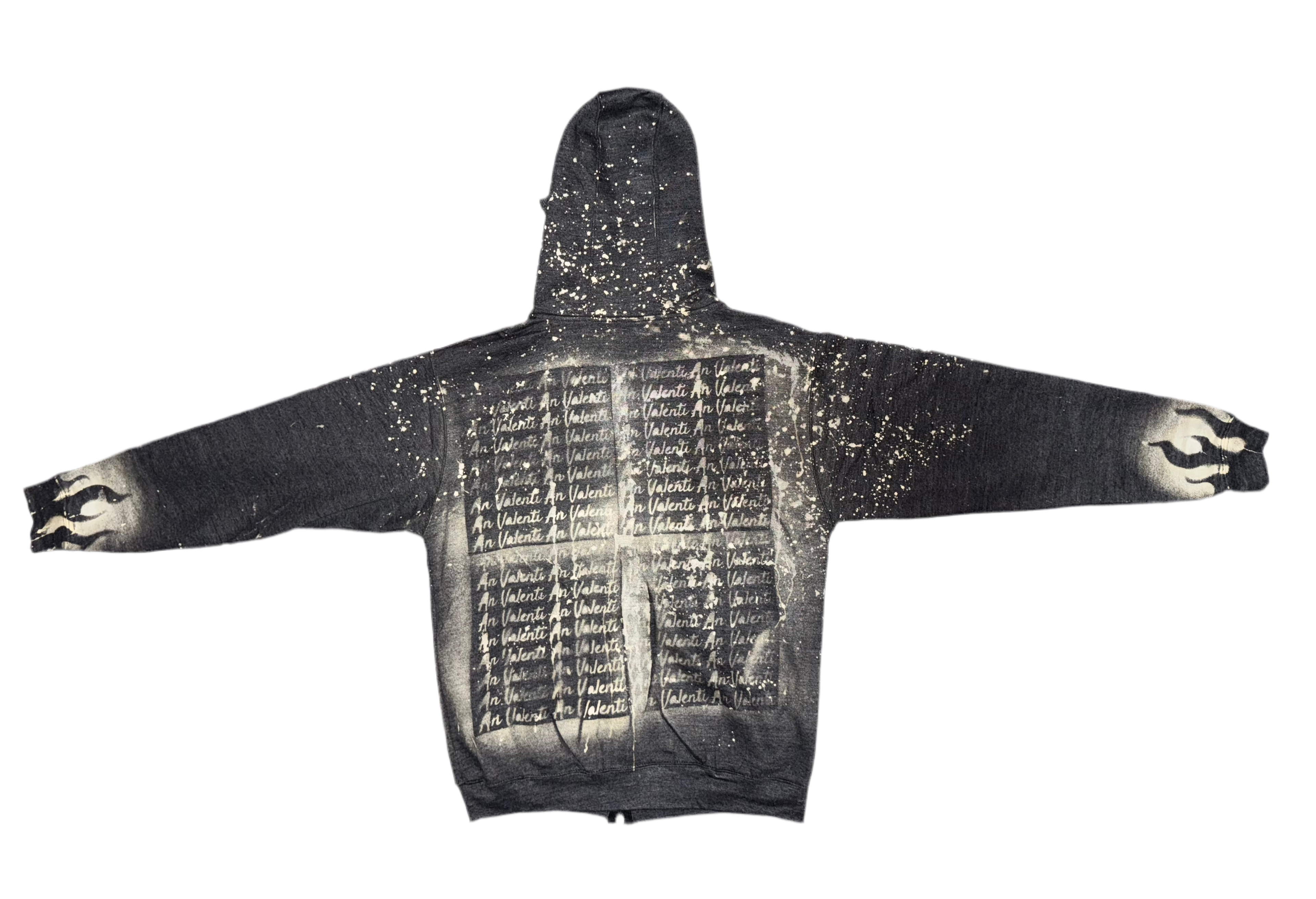 An Valenti Zip Up Silhouette Hoodie