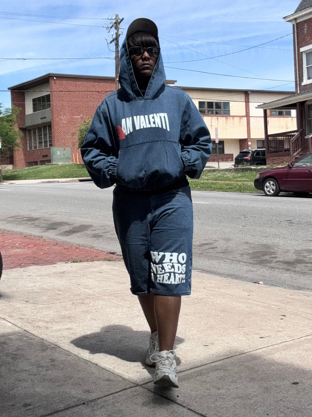 An Valenti (WHO NEEDS A HEART?!” Denim Set
