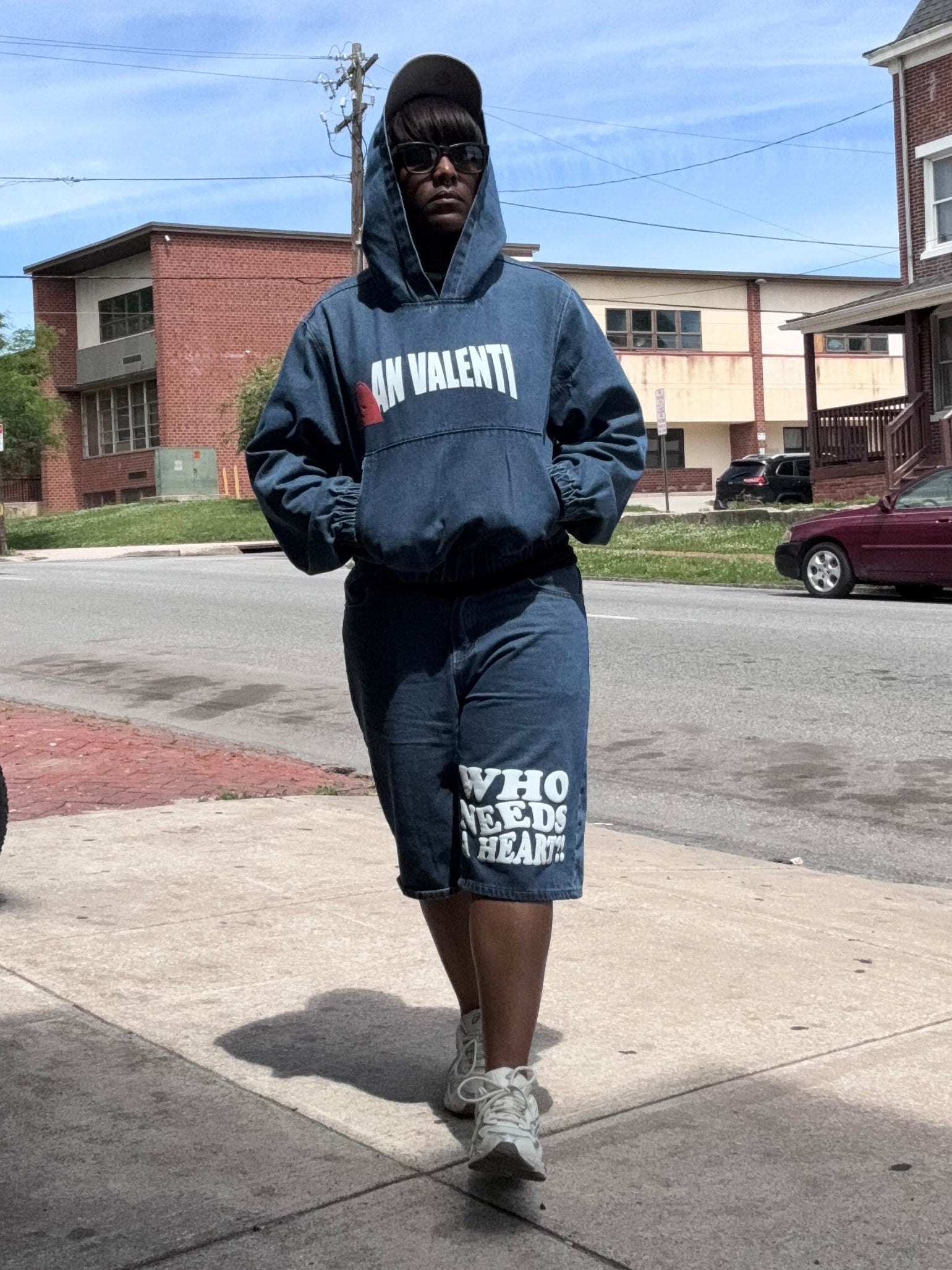 An Valenti (WHO NEEDS A HEART?!” Denim Set