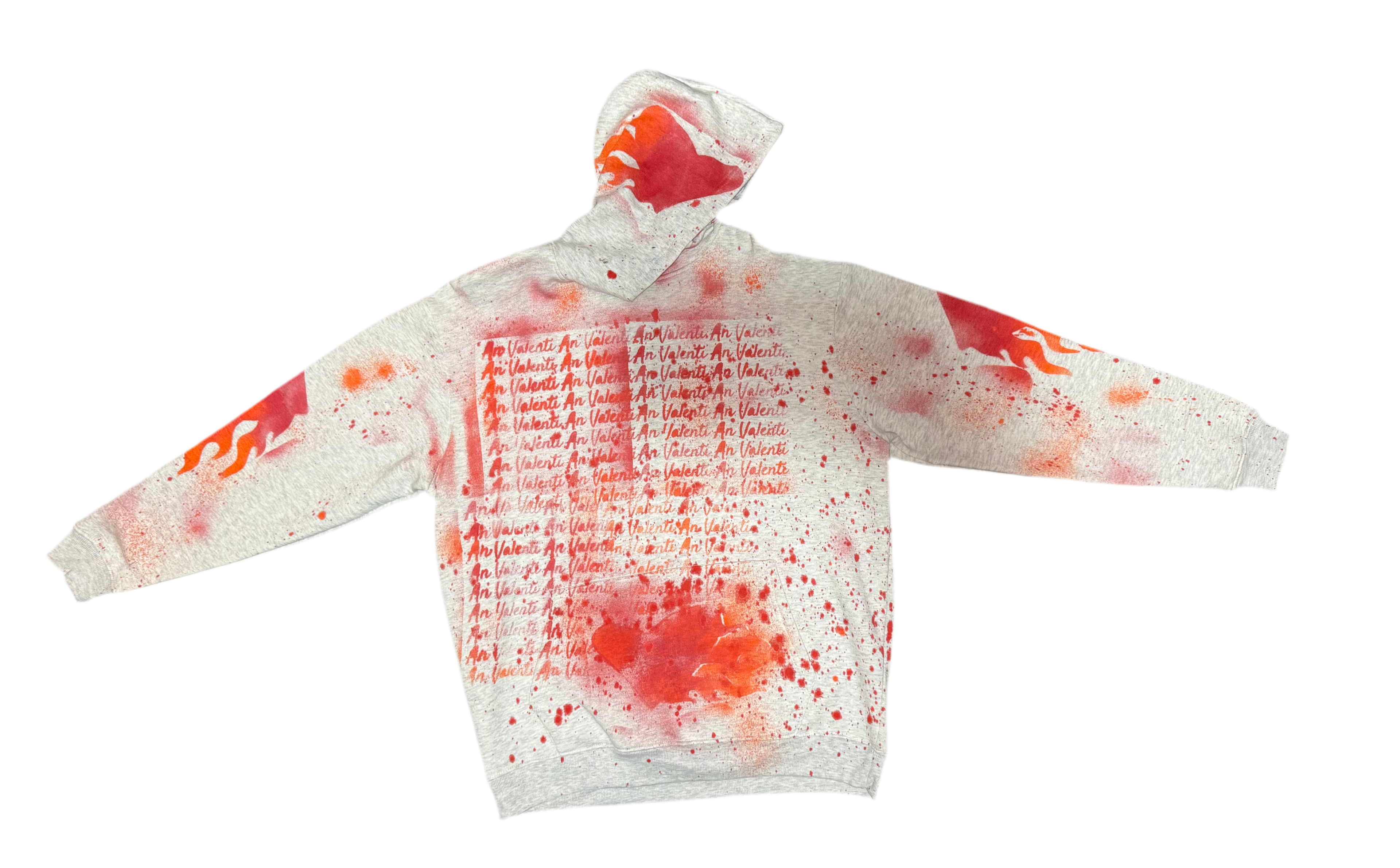 An Valenti Flame Heart Hoodie