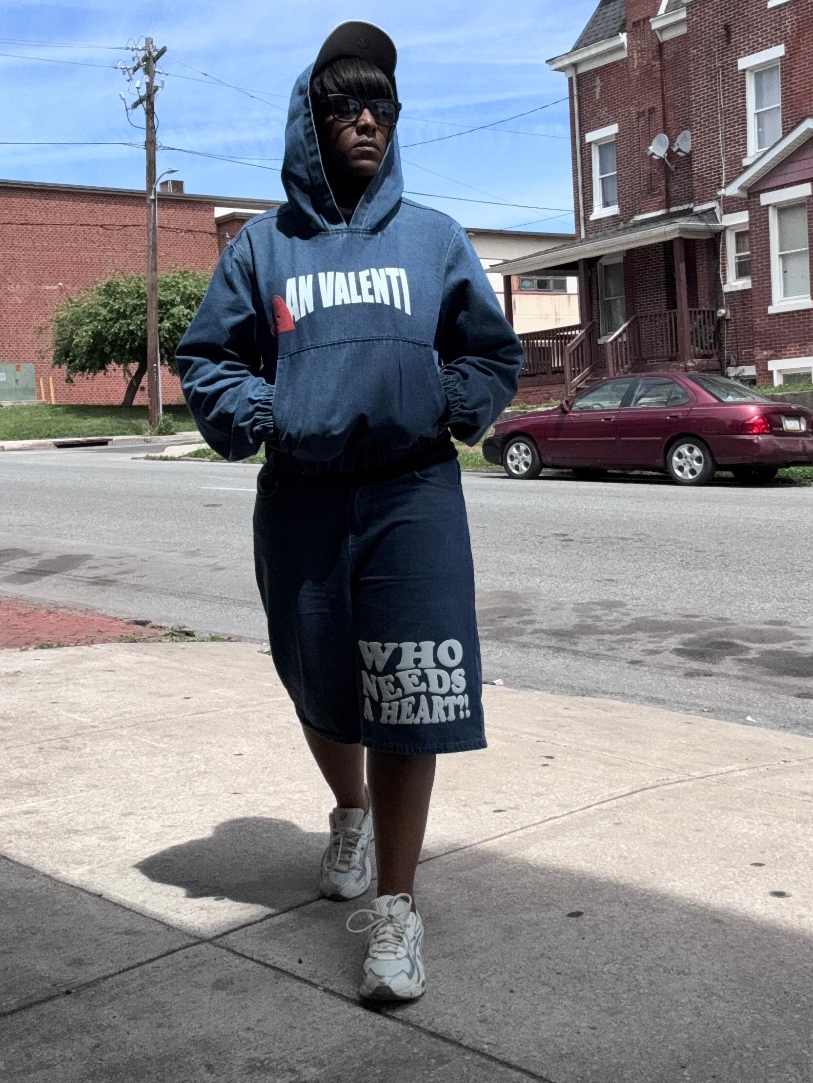 An Valenti (WHO NEEDS A HEART?!” Denim Set