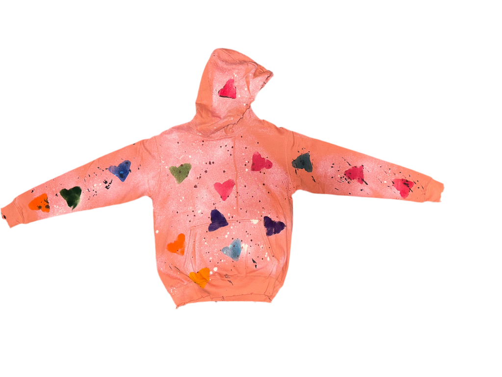 An Valenti Colorful Heart Hoodie