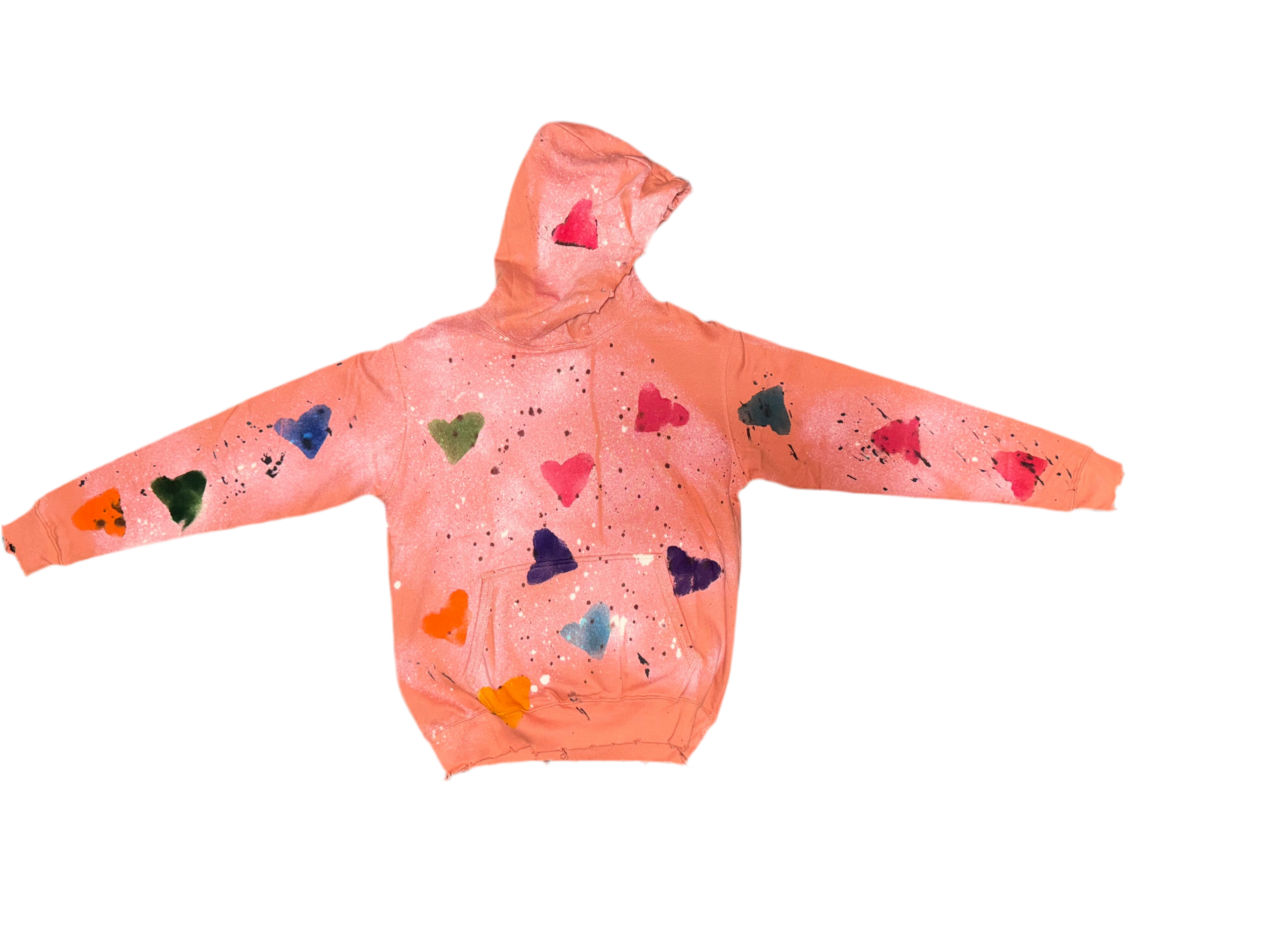 An Valenti Colorful Heart Hoodie