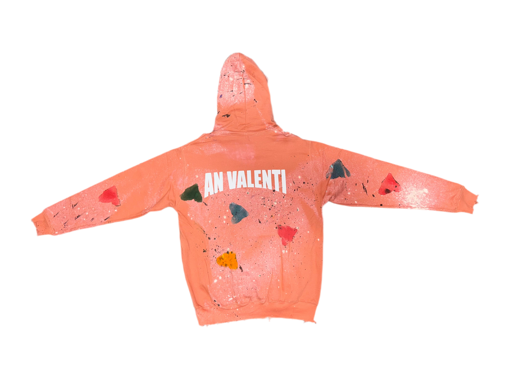 An Valenti Colorful Heart Hoodie